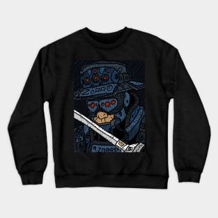 cyberpunk zorro, sci fi cyborg. masked vigilante from the future. Crewneck Sweatshirt